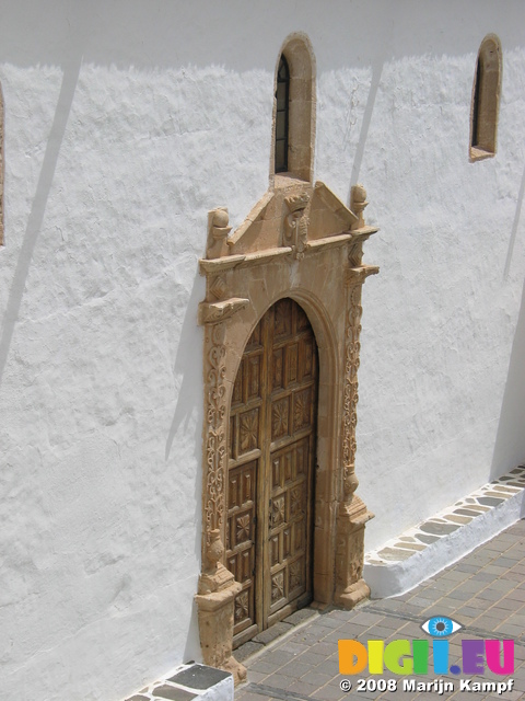 27889 Decorated door Iglesa Santa Maria Church Betancuria